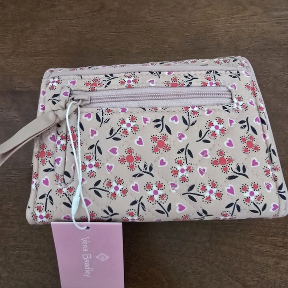 Vera Bradley Riley Pink Floral Women's Wallet - Picture 7 of 7